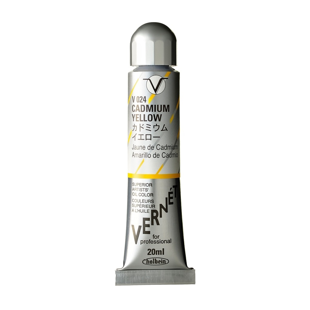ホルベイン ヴェルネ 20ml V024 カドミウム イエロー (011024) 高品位油絵具