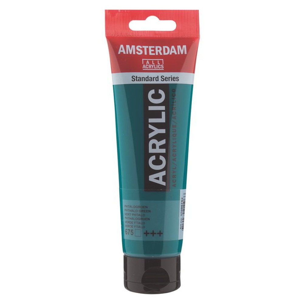 アムステルダム アクリリックカラー 120ml #675 フタログリーン
