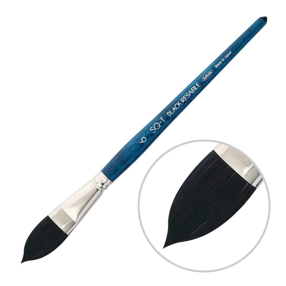 ホルベイン ブラックリセーブル SQ-T - 6号 水彩筆 (204176)
