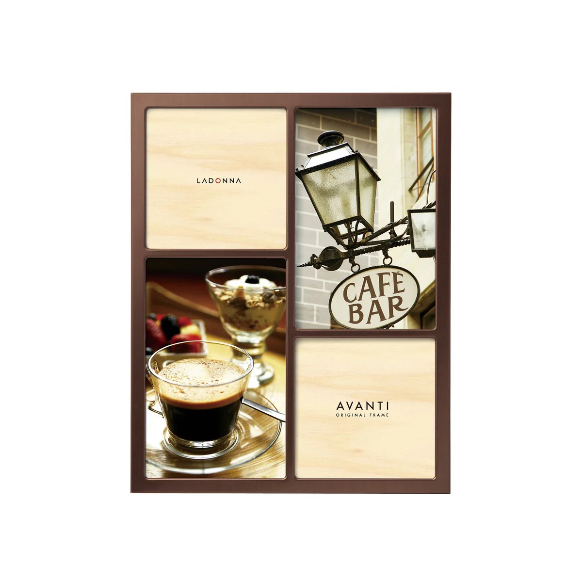 ラドンナ フォトフレーム(リビング) MA56-40-DBR ポストカード判×2、ミニサイズ×2