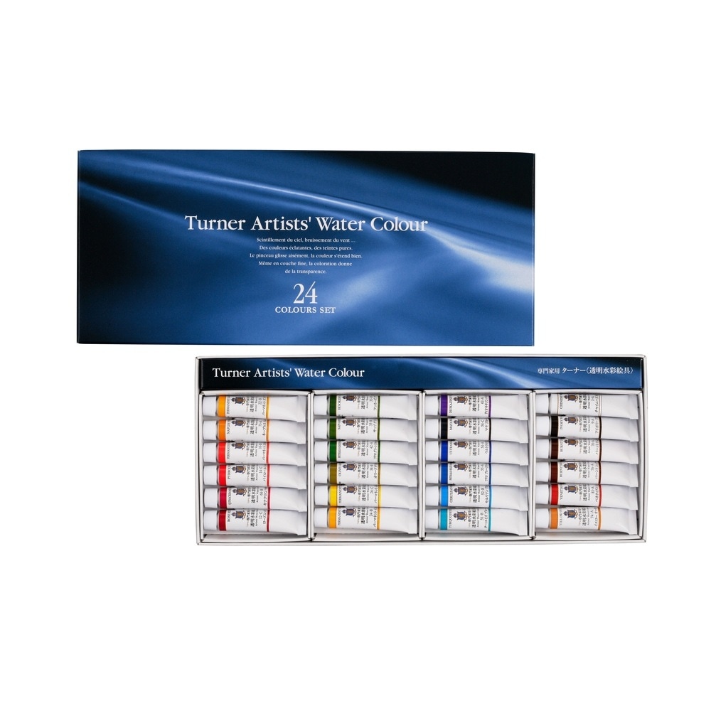 ターナー色彩 透明水彩絵具24色セット   5ML  (WT00524C)