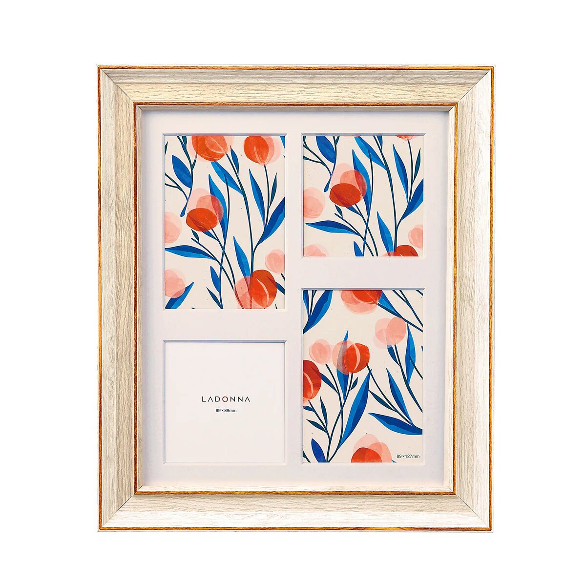 ラドンナ フォトフレーム(リビング) SF07-40-WH スクエアサイズ×2、L判×2