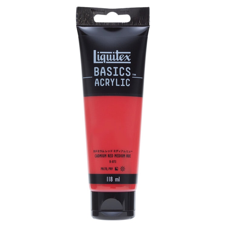 リキテックス ベーシックス 118mL 151(073) カドミウム レッド ミディアム ヒュー (16005151) Liquitex BASICS アクリル絵具