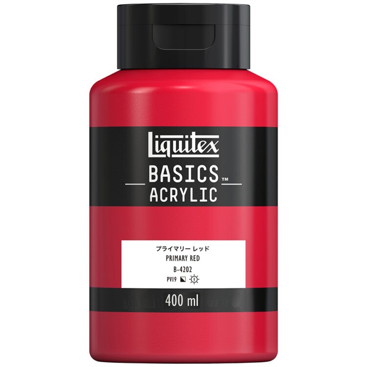 リキテックス ベーシックス 400mL 415(202) プライマリー レッド (16006415) Liquitex BASICS アクリル絵具