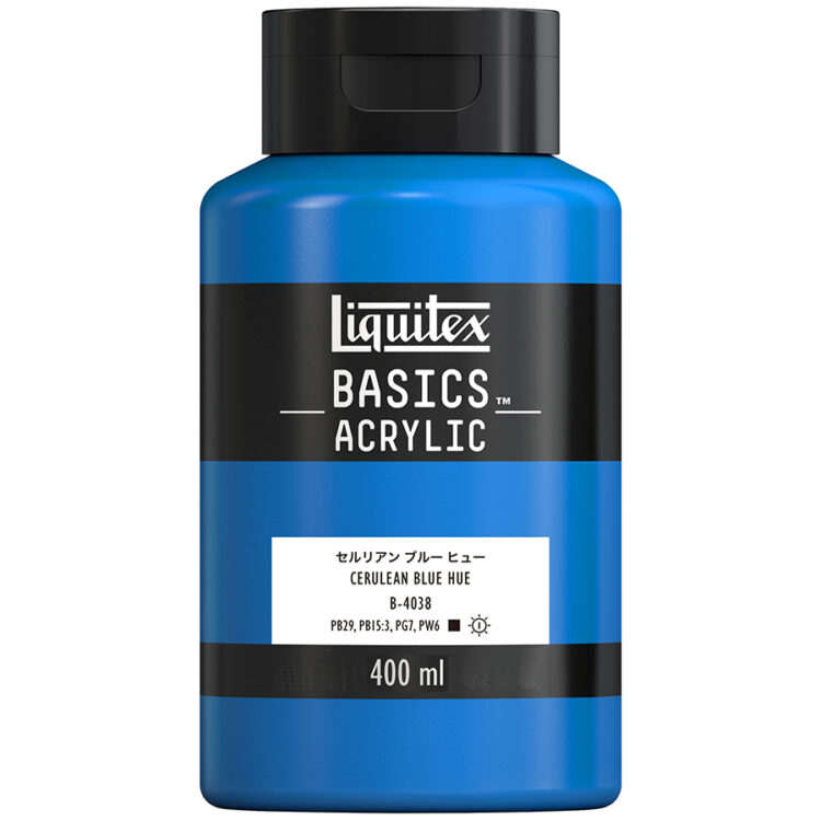 リキテックス ベーシックス 400mL 470(038) セルリアン ブルー ヒュー (16006470) Liquitex BASICS アクリル絵具