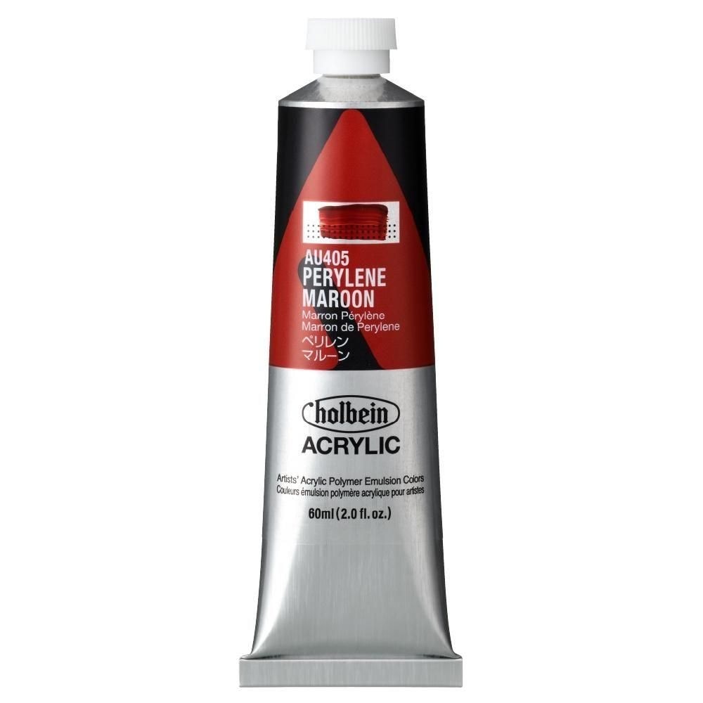 (3本セット) ホルベイン アクリリックカラー [ヘビーボディ] 60ml AU405 ペリレン マルーン