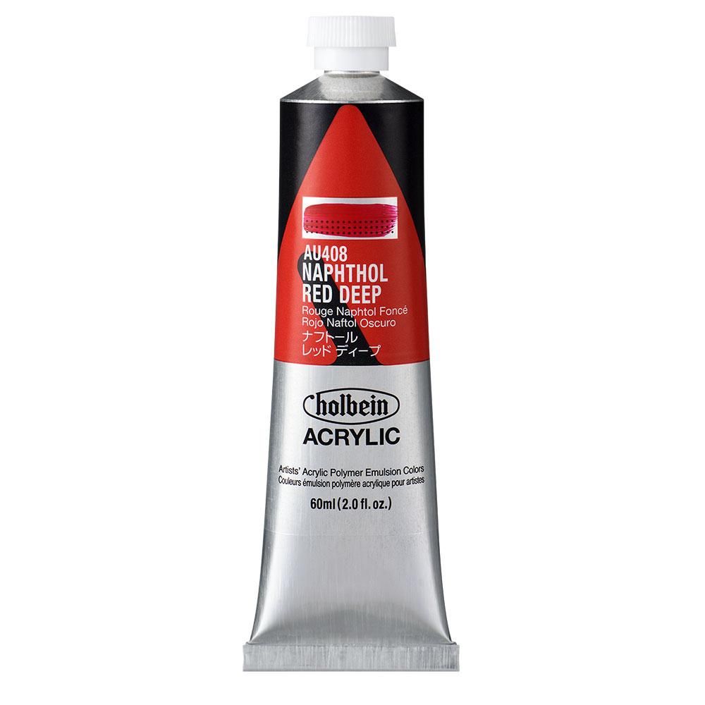 (3本セット) ホルベイン アクリリックカラー [ヘビーボディ] 60ml AU408 ナフトール レッド ディープ