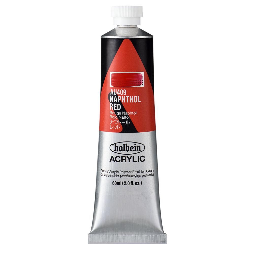 (3本セット) ホルベイン アクリリックカラー [ヘビーボディ] 60ml AU409 ナフトール レッド