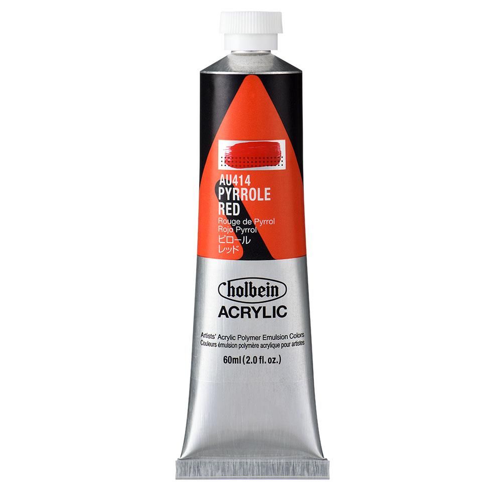 (3本セット) ホルベイン アクリリックカラー [ヘビーボディ] 60ml AU414 ピロール レッド