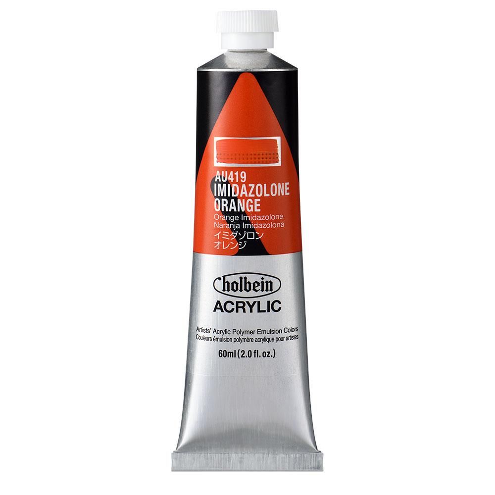 (3本セット) ホルベイン アクリリックカラー [ヘビーボディ] 60ml AU419 イミダゾロン オレンジ