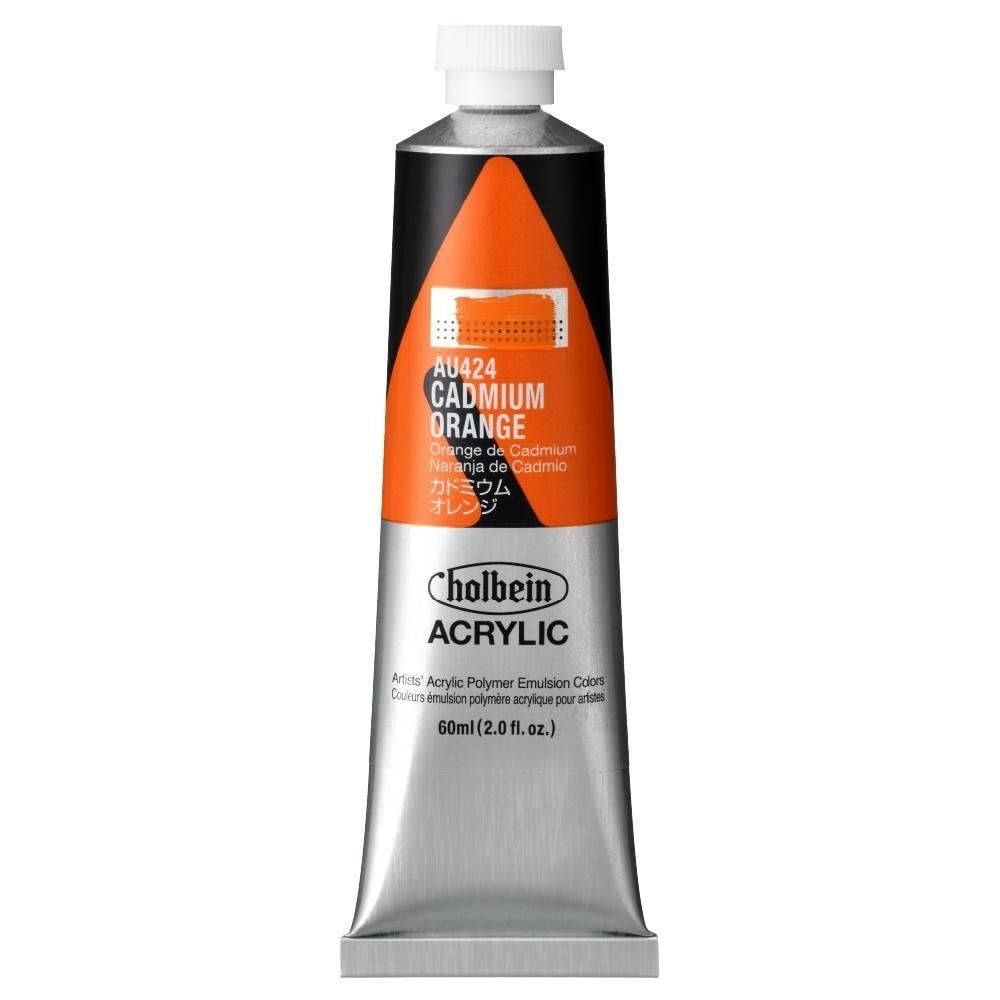 (3本セット) ホルベイン アクリリックカラー [ヘビーボディ] 60ml AU424 カドミウム オレンジ