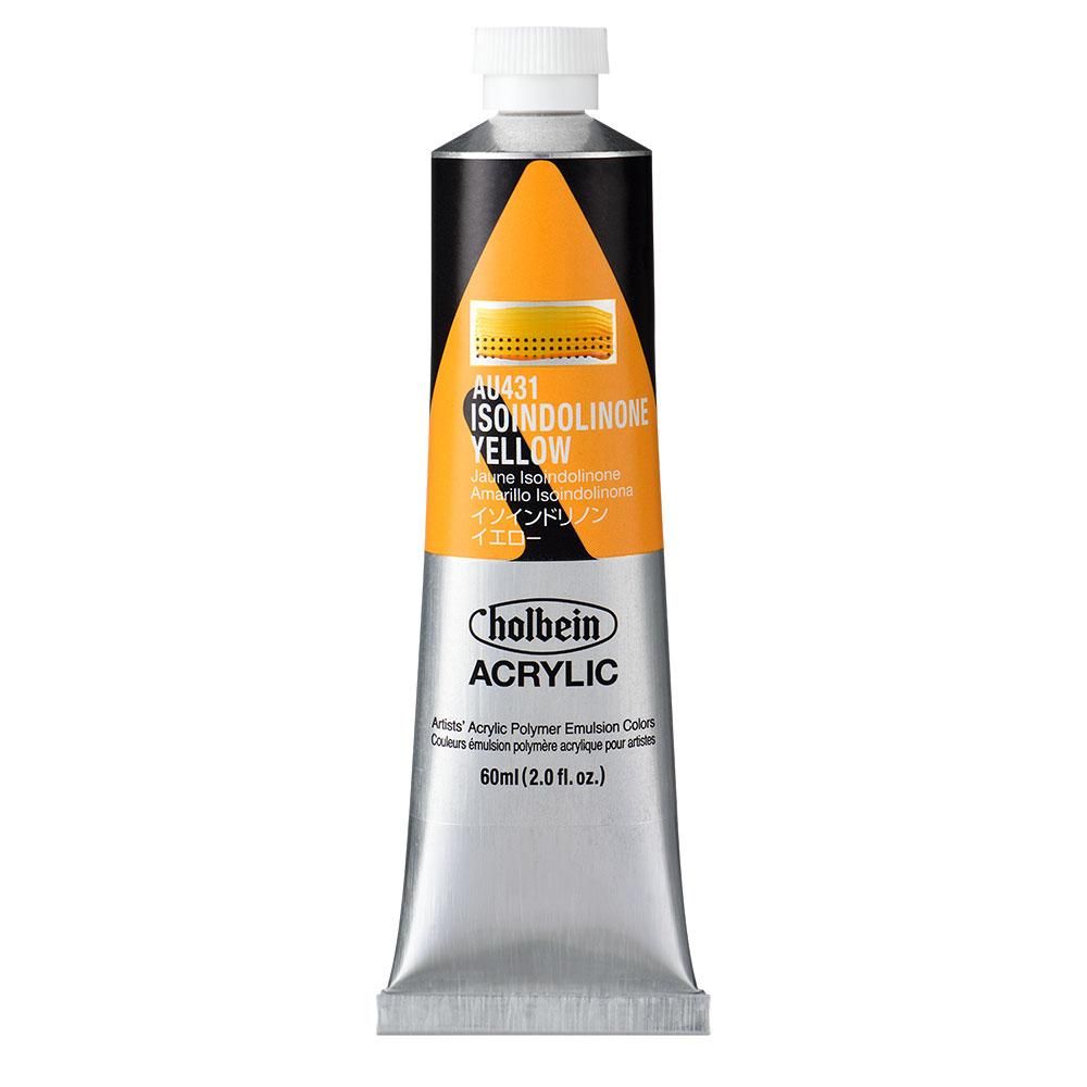 (3本セット) ホルベイン アクリリックカラー [ヘビーボディ] 60ml AU431 イソインドリノン イエロー