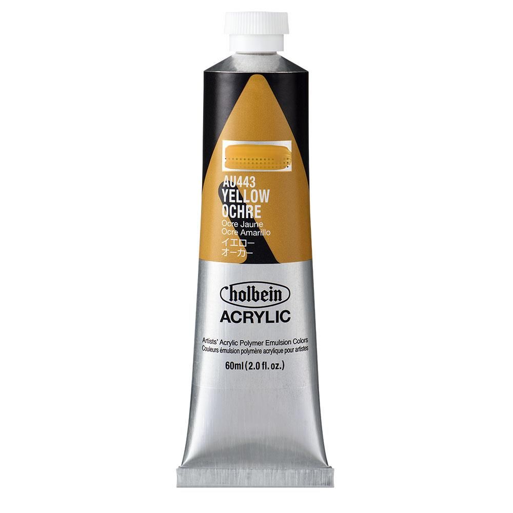 (3本セット) ホルベイン アクリリックカラー [ヘビーボディ] 60ml AU443 イエロー オーカー
