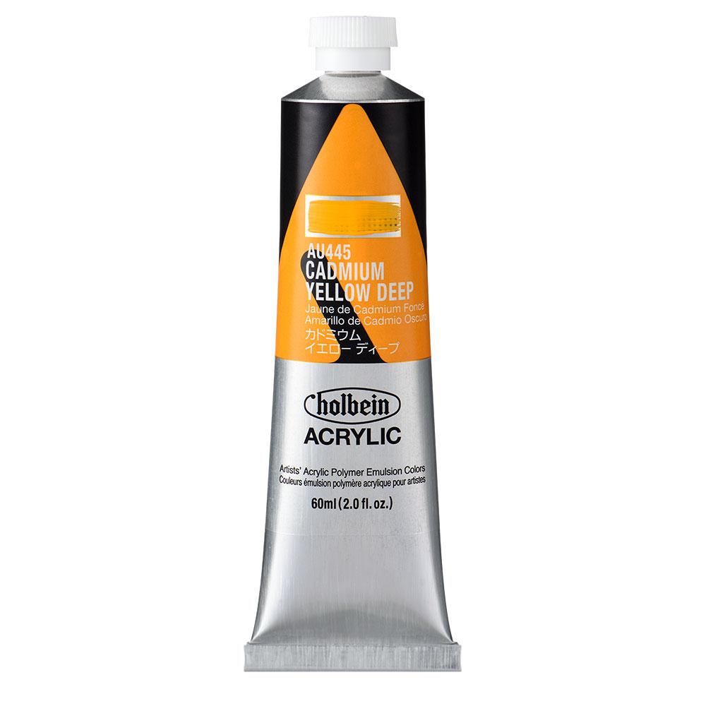 (3本セット) ホルベイン アクリリックカラー [ヘビーボディ] 60ml AU445 カドミウム イエロー ディープ
