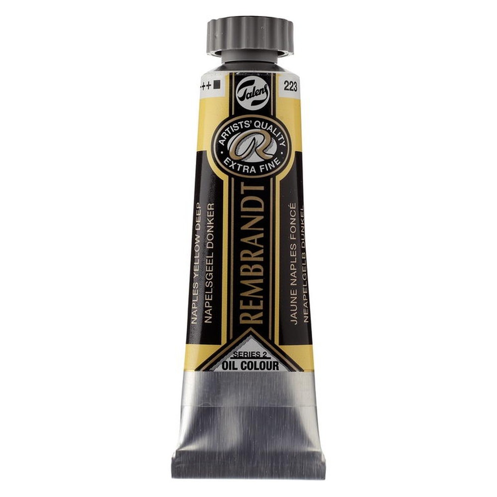 (3本セット) レンブラント 油絵具 5号 15ml #223 ネープルスイエローディープ