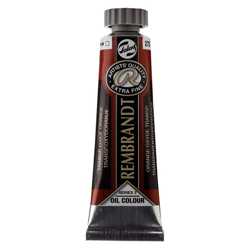 (3本セット) レンブラント 油絵具 5号 15ml #273 トランスペアレントオキサイドオレンジ