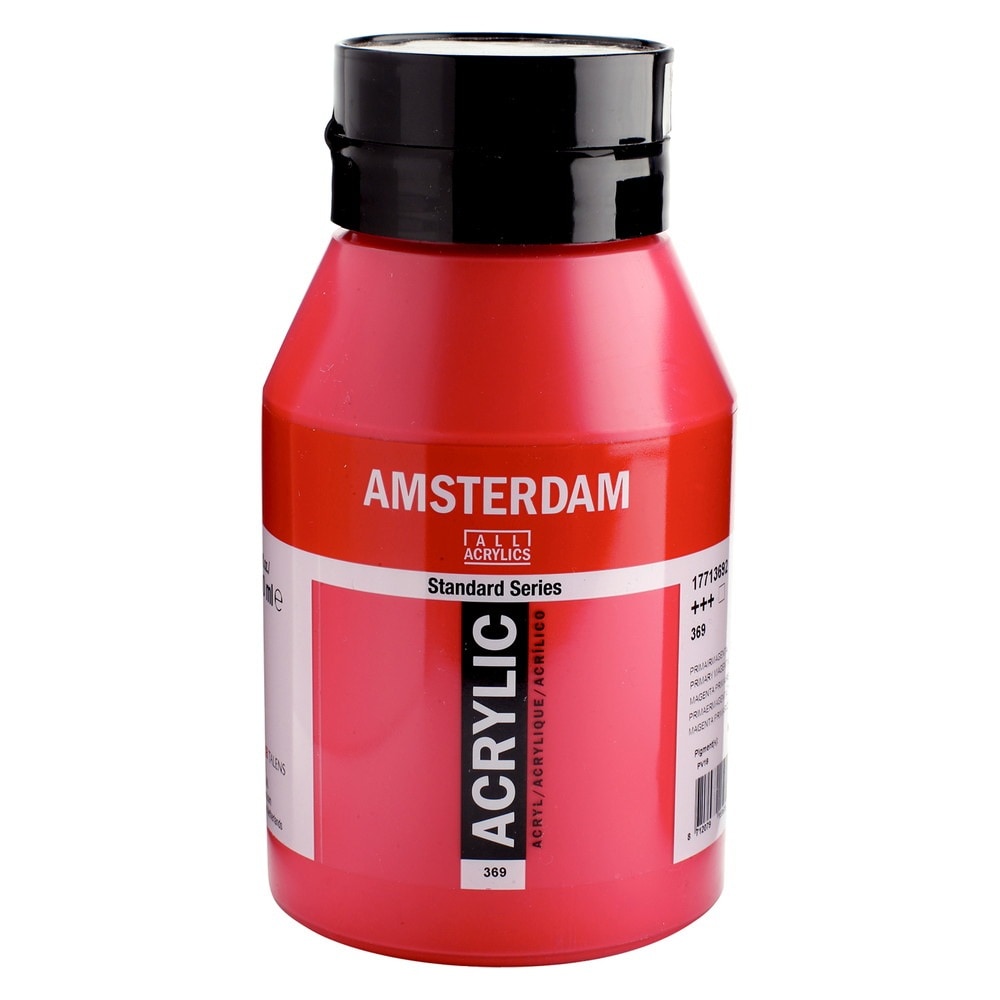 アムステルダム アクリリックカラー  1000ml #369 プライマリーマゼンタ アクリル絵具