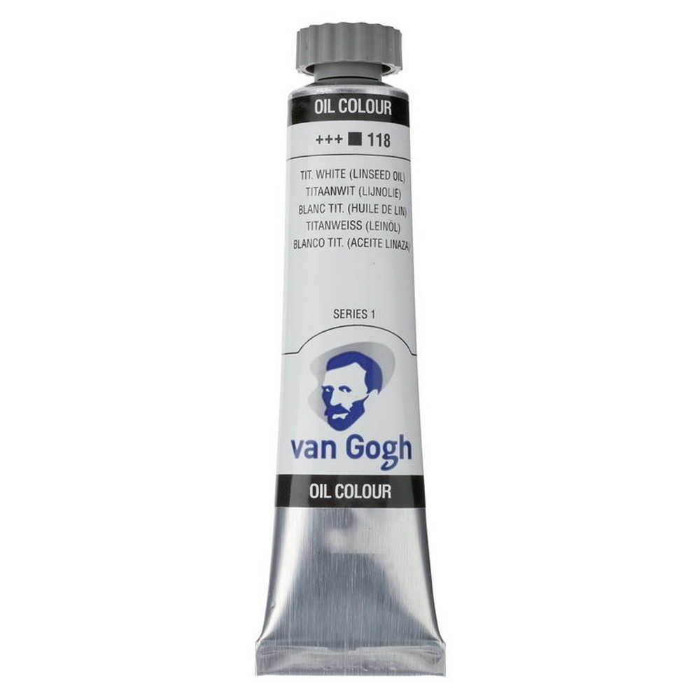 (3本セット) ヴァンゴッホ 油絵具 6号 20ml #118 チタニウムホワイト(リンシードオイル)