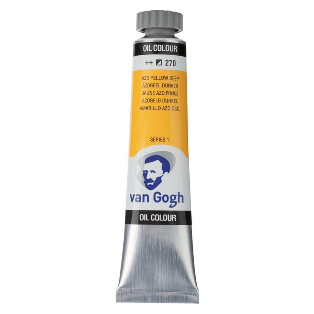 (3本セット) ヴァンゴッホ 油絵具 6号 20ml #270 アゾイエローディープ