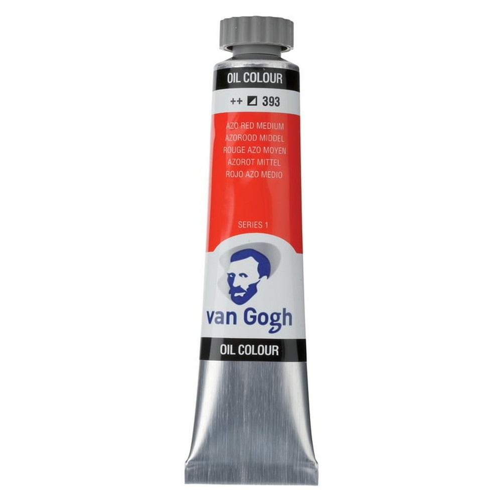 (3本セット) ヴァンゴッホ 油絵具 6号 20ml #393 アゾレッドミディアム