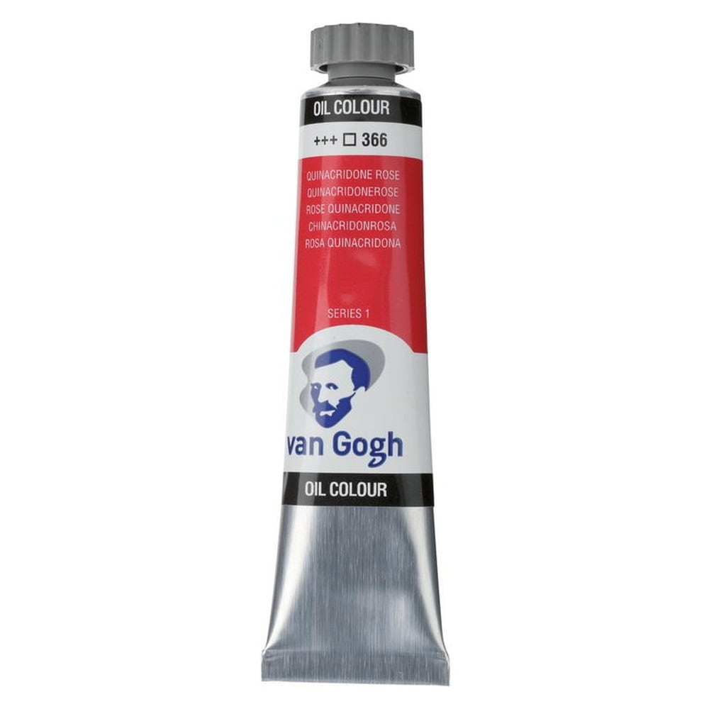 (3本セット) ヴァンゴッホ 油絵具 6号 20ml #366 キナクリドンローズ