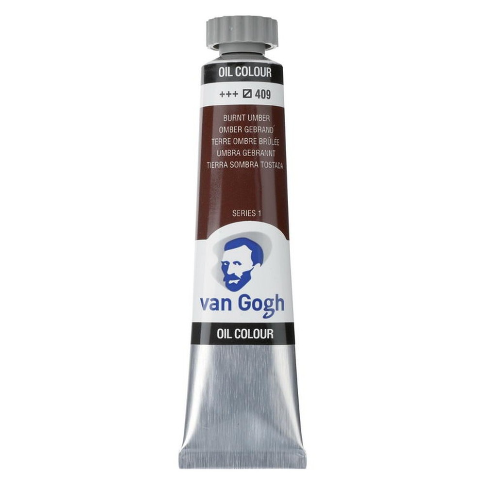 (3本セット) ヴァンゴッホ 油絵具 6号 20ml #409 バーントアンバー