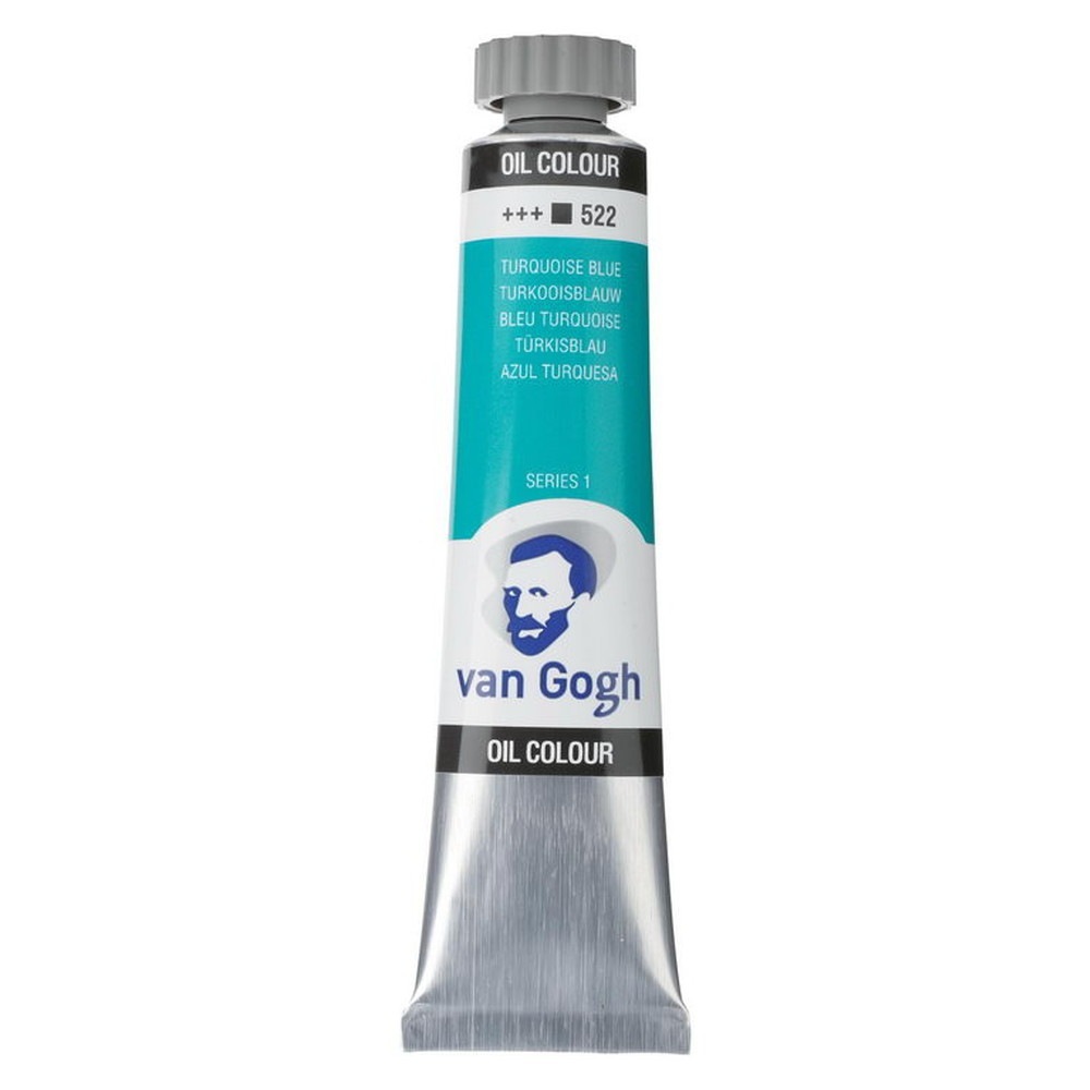 (3本セット) ヴァンゴッホ 油絵具 6号 20ml #522 ターコイズブルー