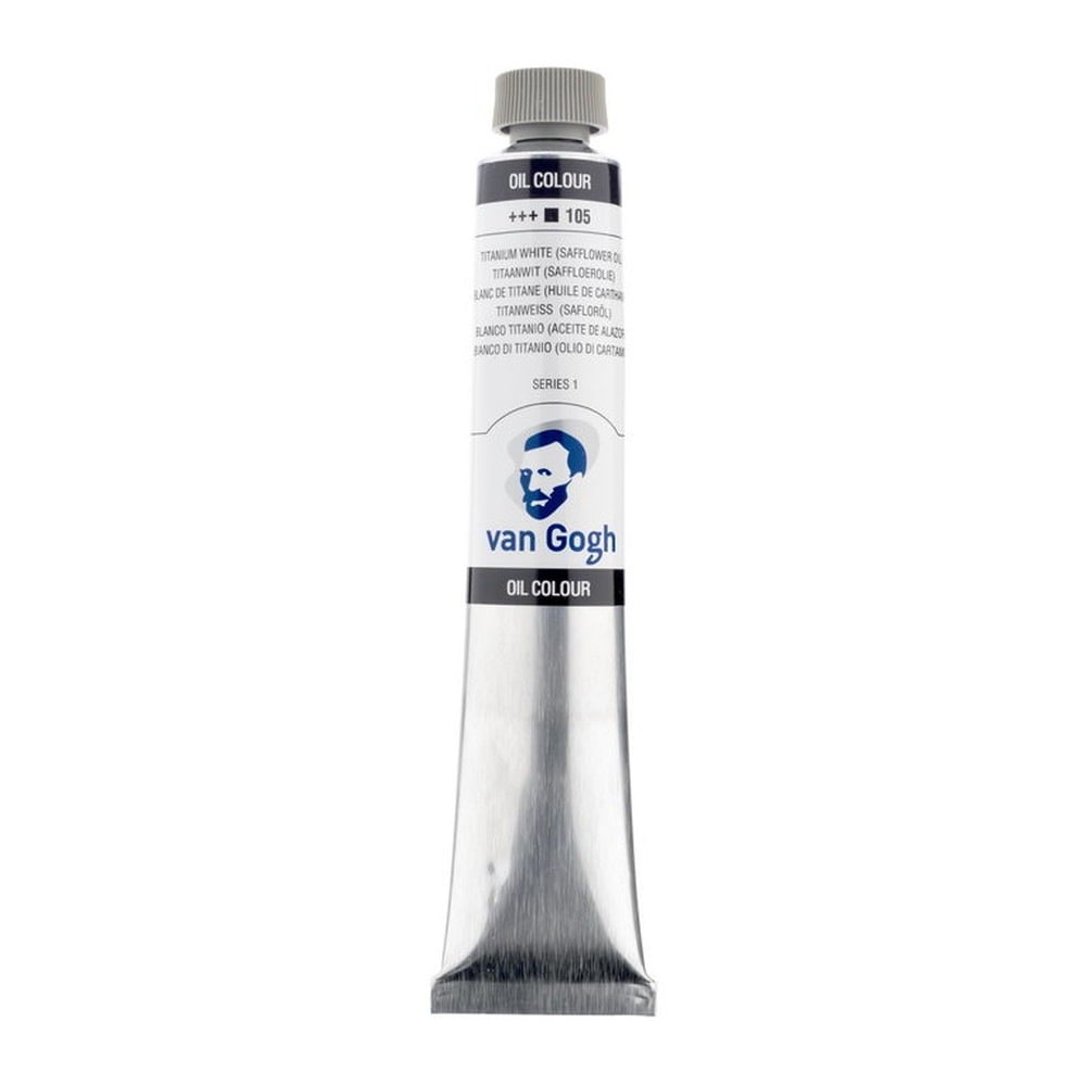 (3本セット) ヴァンゴッホ 油絵具 10号 60ml #105 チタニウムホワイト