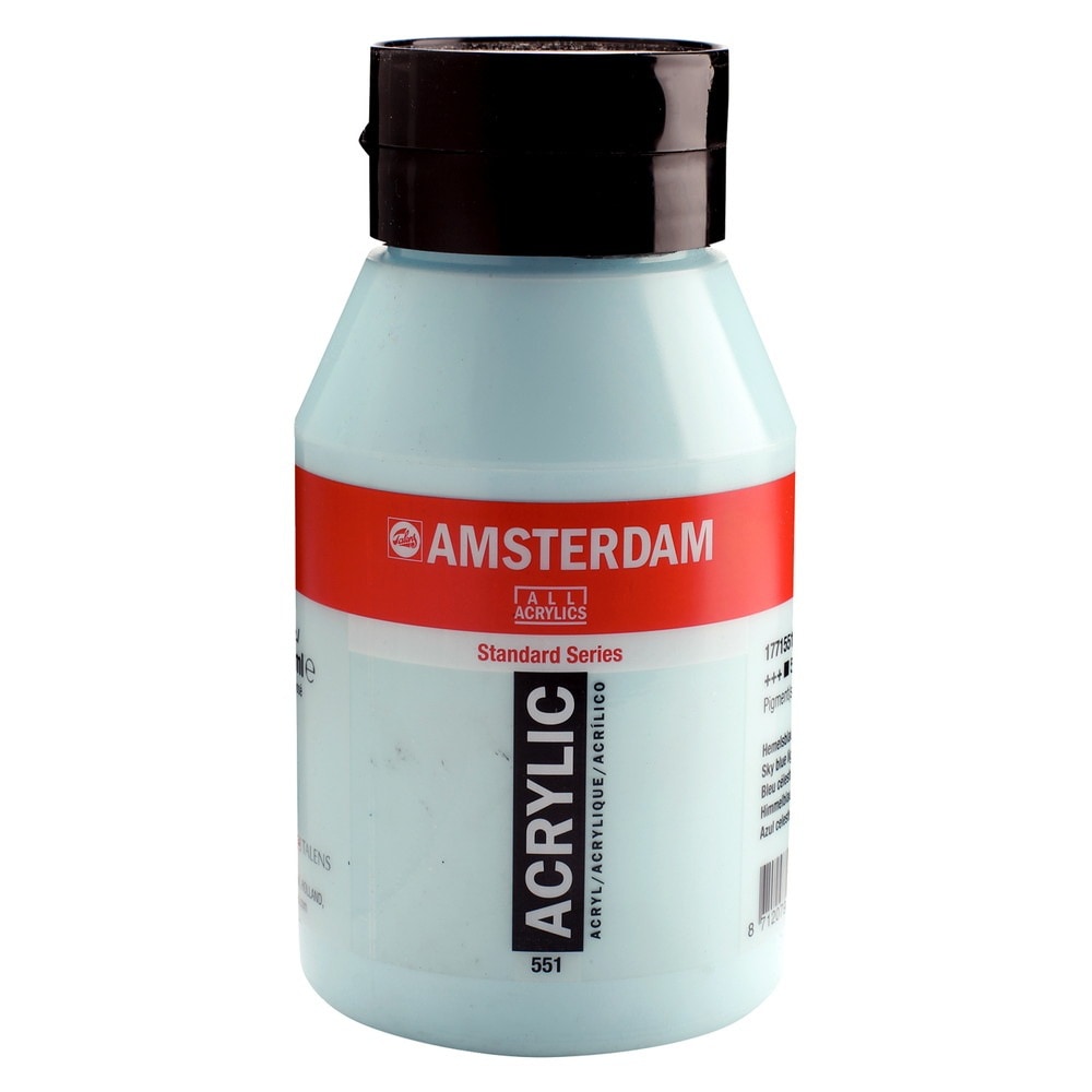 アムステルダム アクリリックカラー  1000ml #551 スカイブルーライト
 アクリル絵具