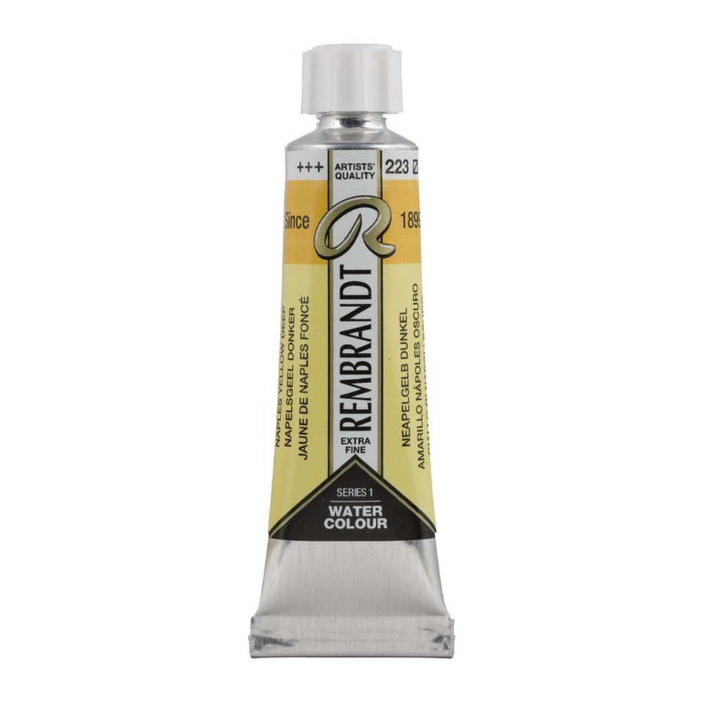 (3本セット) レンブラント 透明水彩絵具  10ml #223 ネープルスイエローディープ
