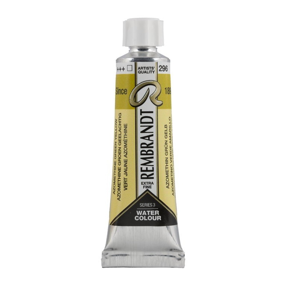 (3本セット) レンブラント 透明水彩絵具  10ml #296 アゾメチングリーンイエロー