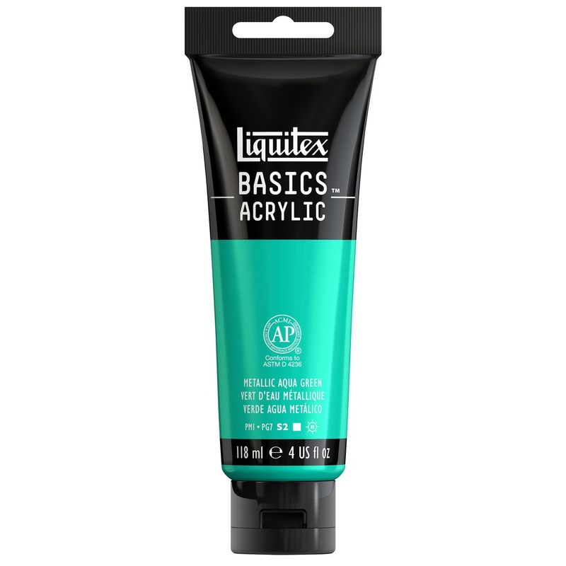リキテックス ベーシックス 118mL 339 メタリック アクア グリーン (16005339)