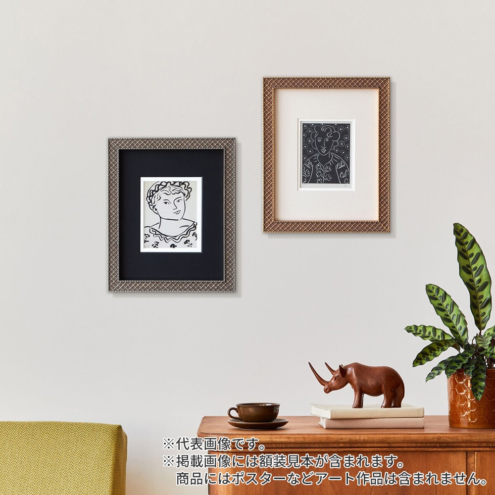 フレーム デッサン額縁 額 フレーム 〔 大衣サイズ 509×394mm 〕 グリーン 緑