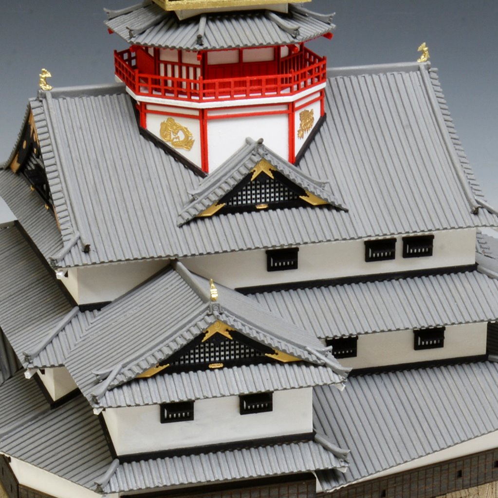安土城ページ ウッディジョー 木製建築模型 1/150 安土城（改良版） | アーク