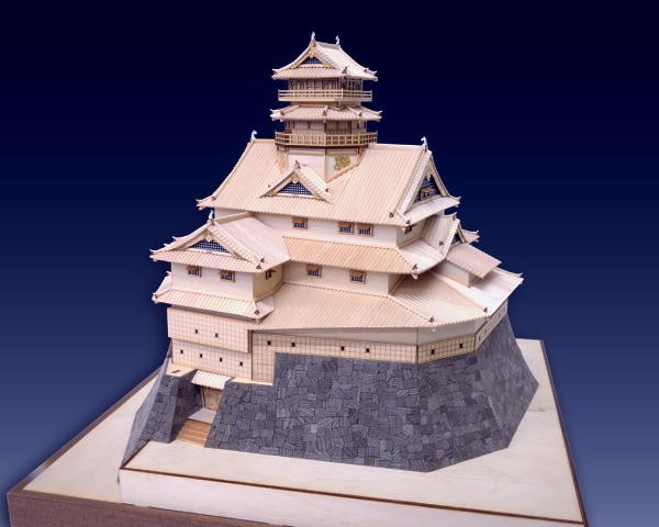 ウッディジョー 木製建築模型 1/150 安土城(改良版)