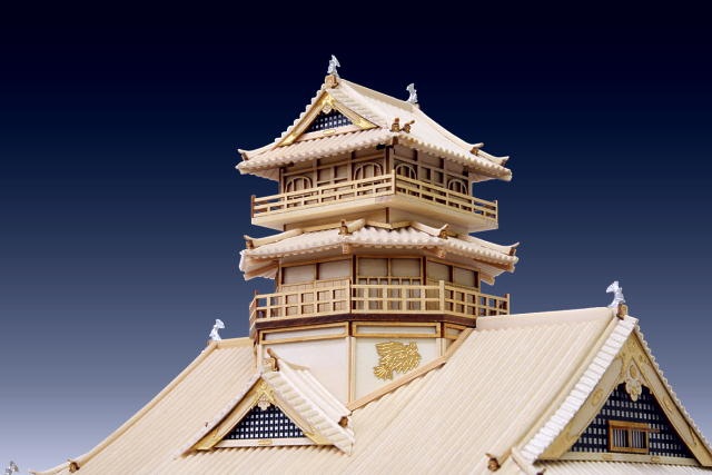 ウッディジョー 木製建築模型 1/150 安土城(改良版)