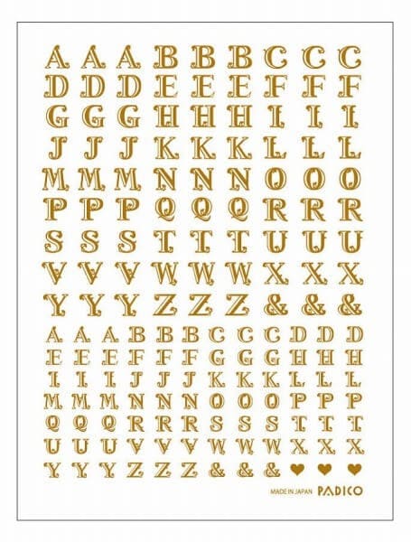 パジコ 転写シール アルファベット大文字 (404141) | アークオアシス