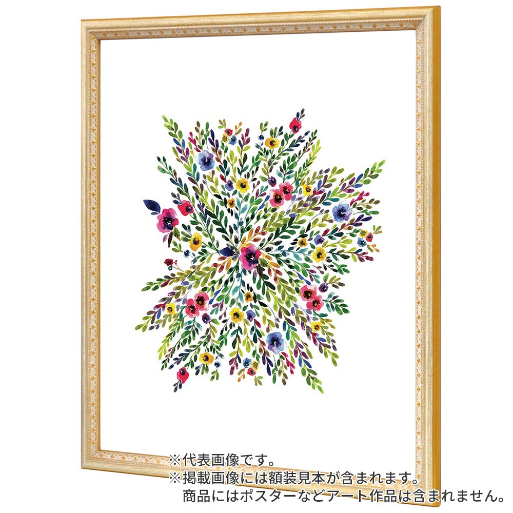 正方形額 マジョルカ Gアイボリー 30角 額内寸(300×300mm) 表面(アクリル) ラーソン・ジュール