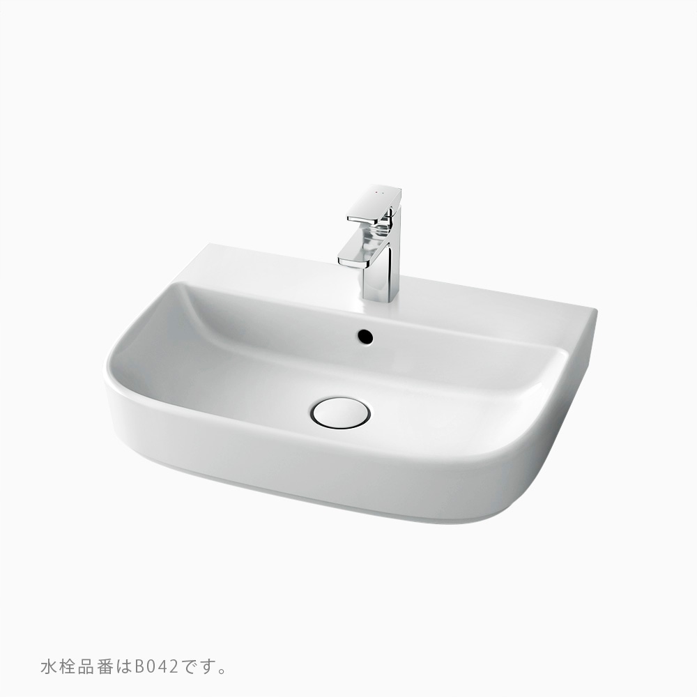 陶器洗面器 ベッセル|W575×D429×H155