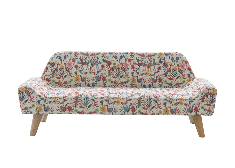AREA JAPAN sofa SOL 2P Fabric＋ottomanブルー