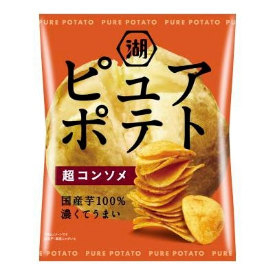 湖池屋 ピュアポテト 超コンソメ52g | 【サージュお任せ.com】