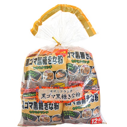 沖縄パイオニアフーズ セサミクランチ 黒ゴマ黒糖きな粉12P(20g×12袋