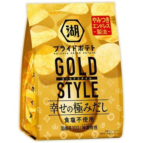 湖池屋 プライドポテト GOLD STYLE幸せの極みだし食塩不使用55g