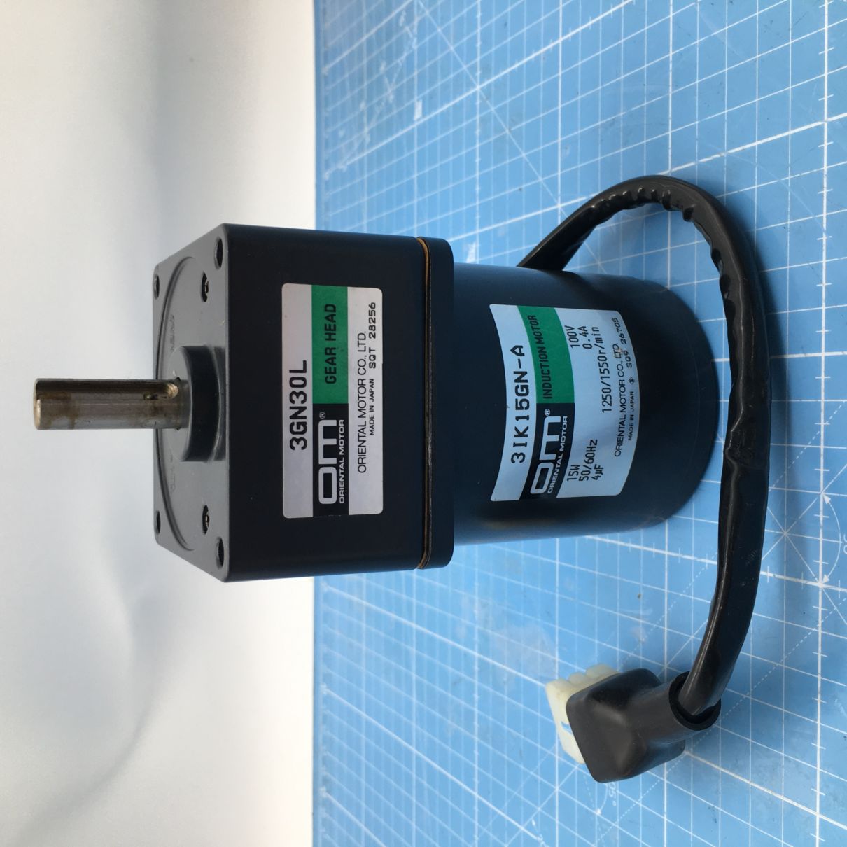 Ys ローダー PK-32EB <br> モーター 3IK15GN-A ギア 3GN30L 中古品