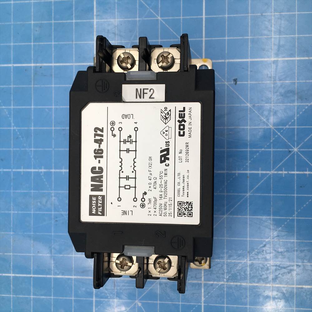 オムロン 検査機 VT-RNS2-PT-M3 フィルター NOISEFILTER NAC-16-472 中古品 