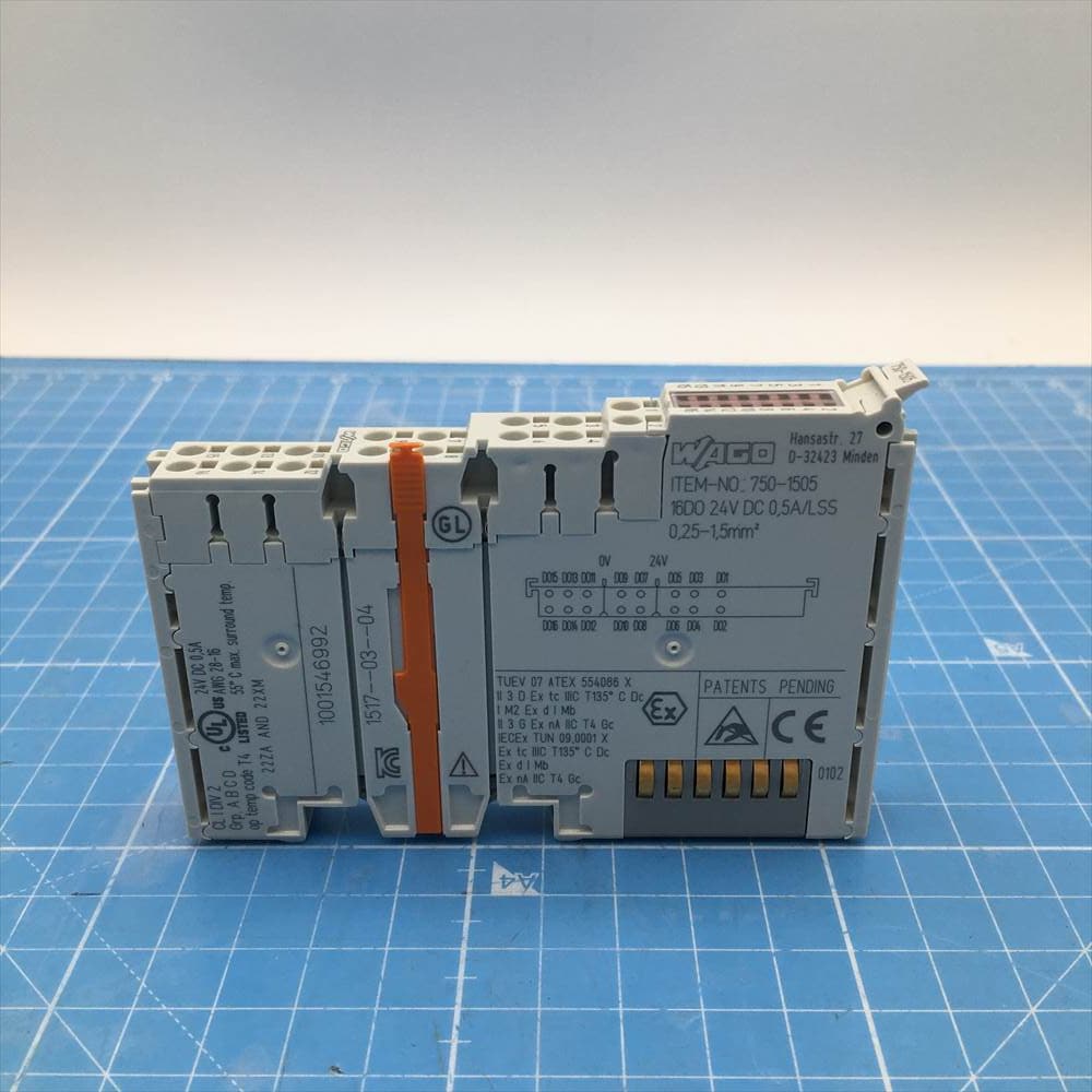 FA電材  制御機器 plc 16do24vdc0.5a/lss 750-1505 used 