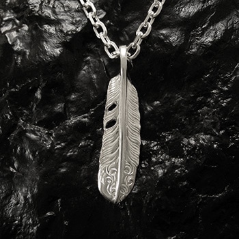 最終値下げ　鷲見太郎　フェザーネックレス　アリゾナフリーダムチェーン 楽天市場】【鷲見太郎 Pendant ペンダント】Lアラベスクフライト