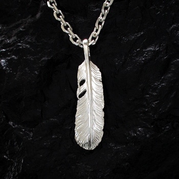 美品 ARIZONA FREEDOM T-46a シルバー フェザーペンダント T-46a（40mm） | ペンダントトップ,フェザー | ARIZONA FREEDOM