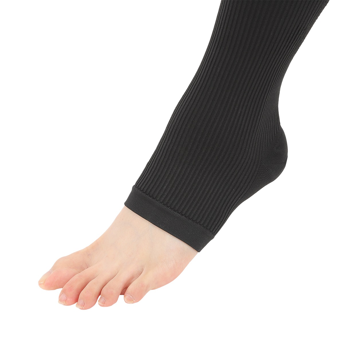 Dr.Feel 弾性ソックス Warm -保温性の高い裏起毛仕様- 消臭加工素材使用　ネコポス送料無料（1点まではネコポス、2点以上宅配便でお届け)　カラー：ブラック　
