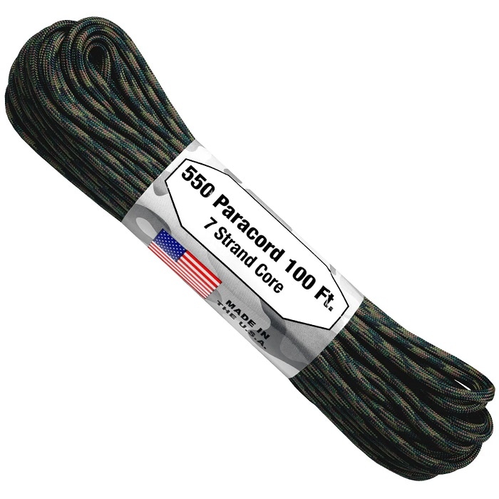 アトウッド ロープ ウッドランド カモ 7Strand 550 パラシュートコード